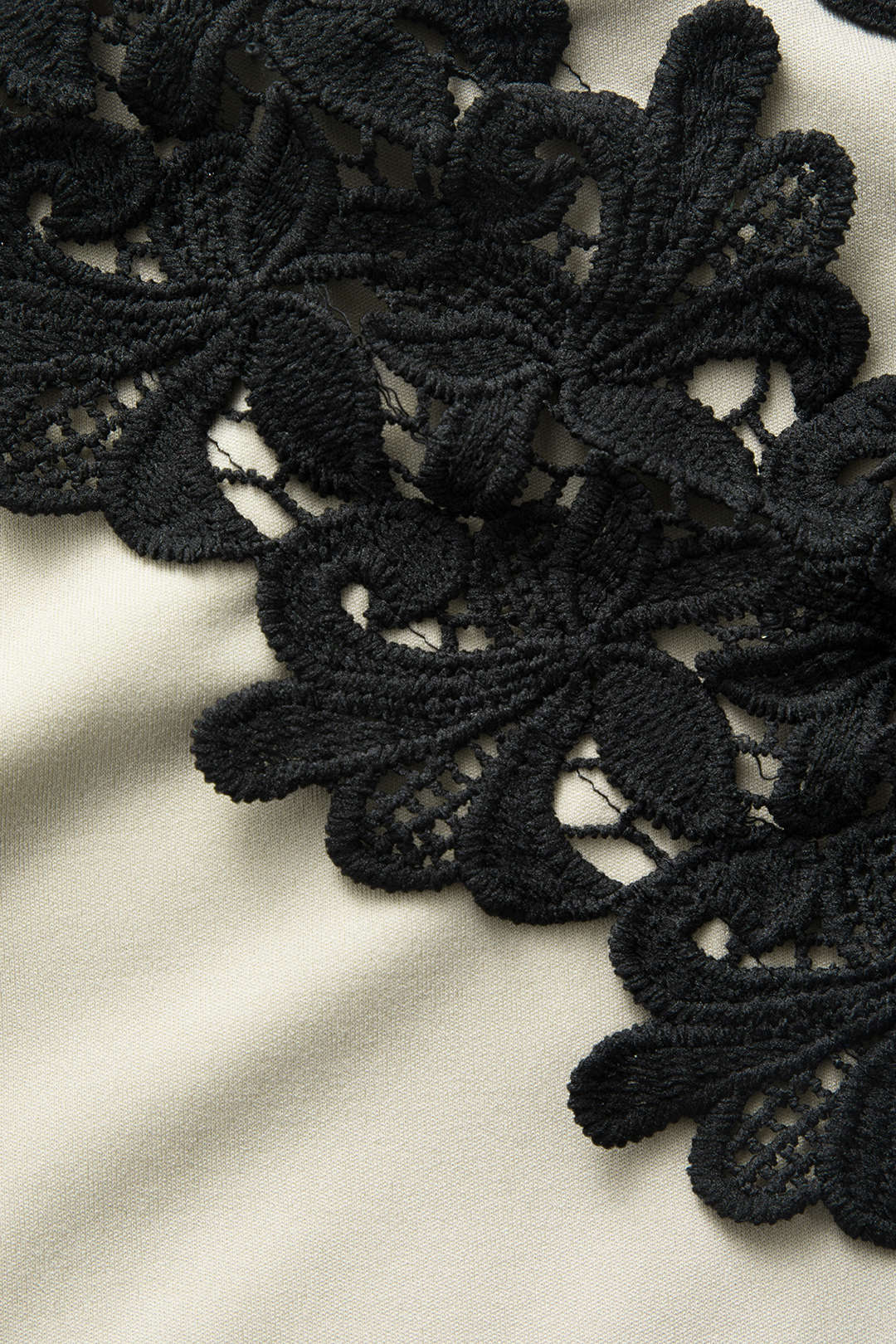 Diana | Asymmetric Lace Panel Midi Dress