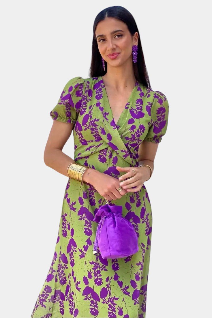 Elara | Knotted Floral Elegance Dress