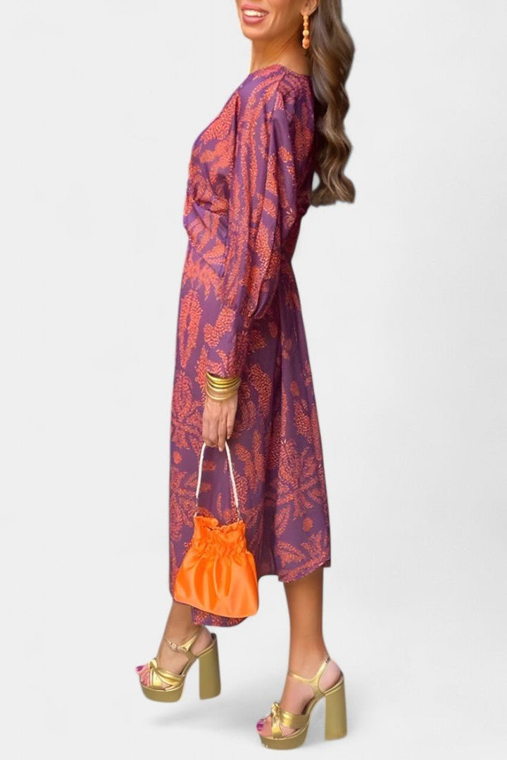 Elara | Knotted V-Neck Soft Dress