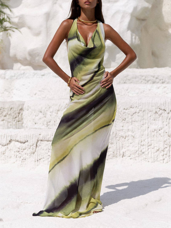Ella | Tie-Dye Ombre Maxi Dress