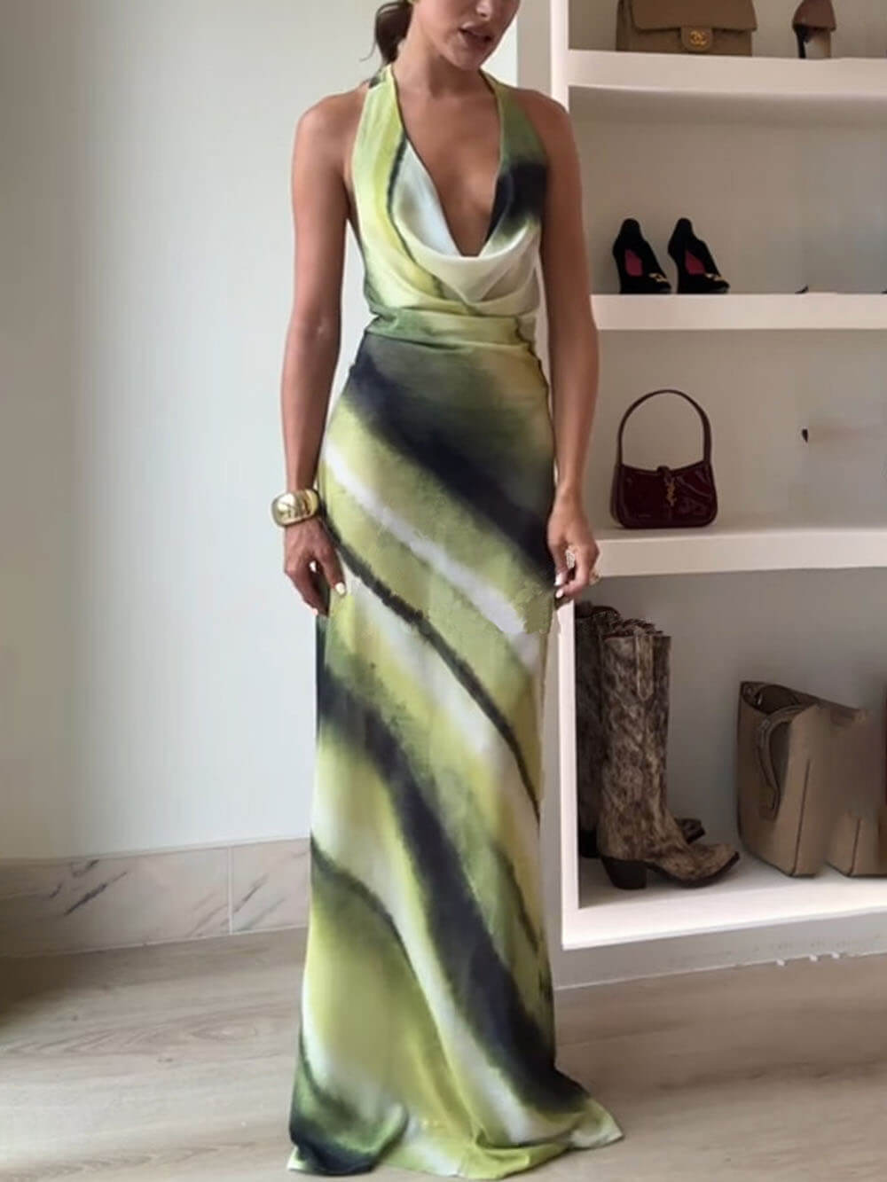 Ella | Tie-Dye Ombre Maxi Dress