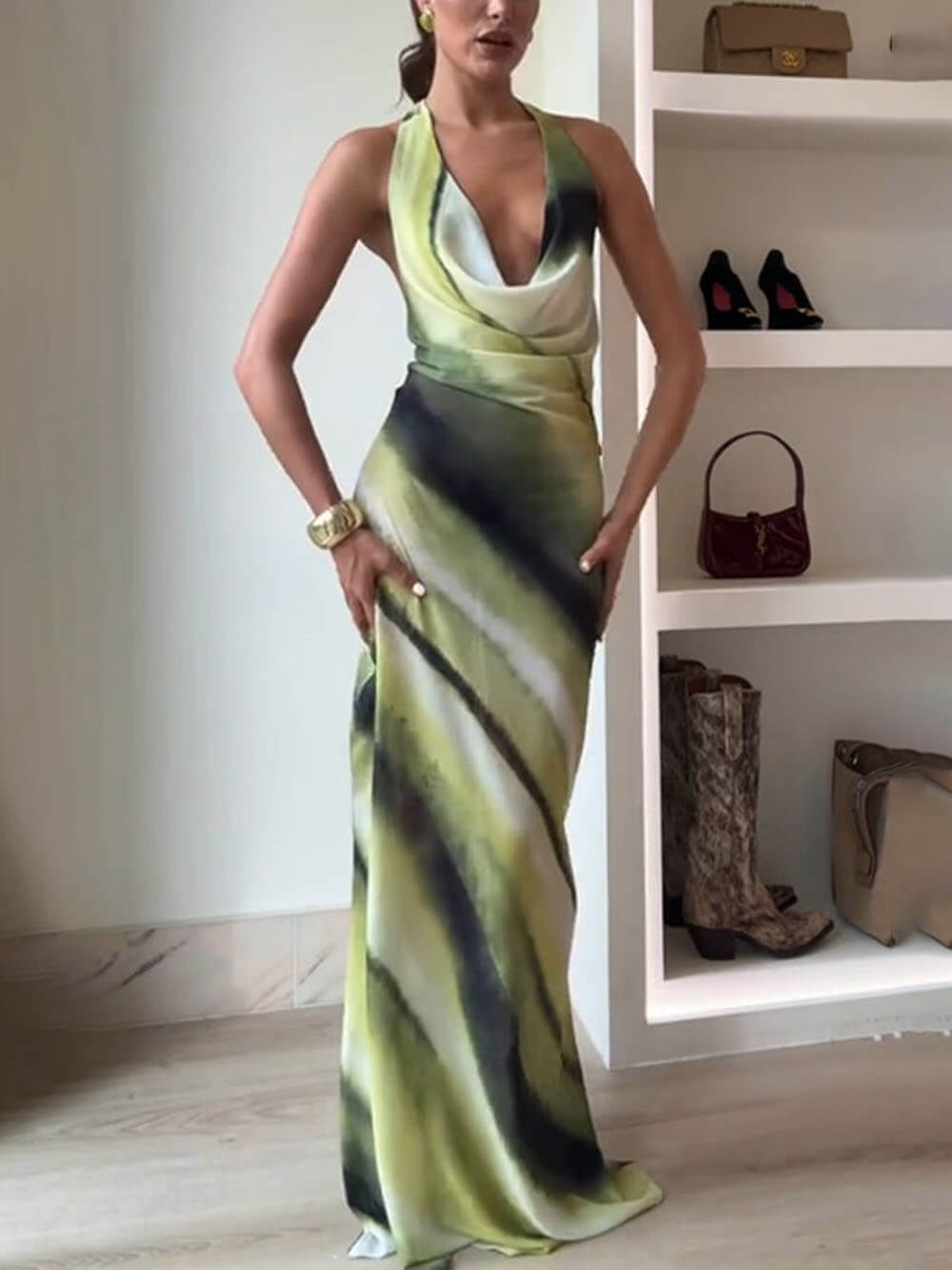 Ella | Tie-Dye Ombre Maxi Dress