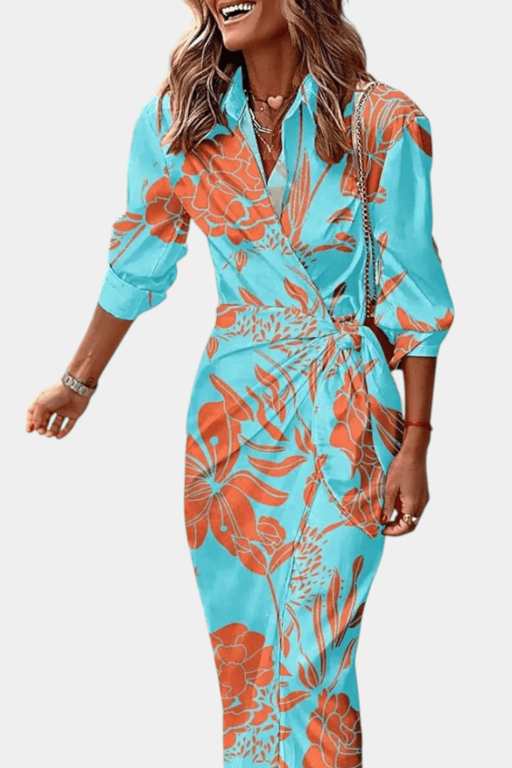Elodie | Printed Wrap Dress