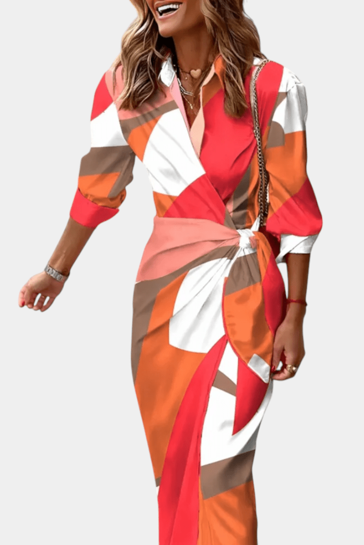 Elodie | Printed Wrap Dress