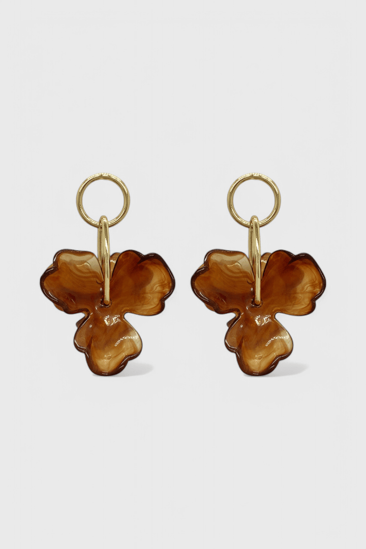Flower Pendant Earrings