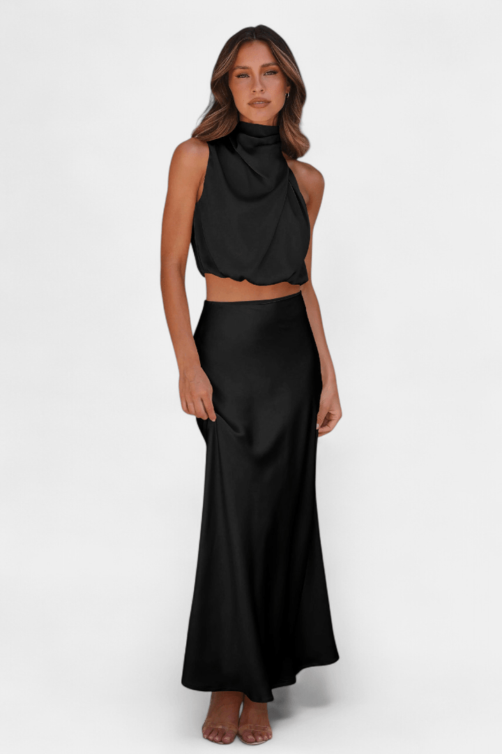 Hanna | Asymmetric Top & Skirt Set