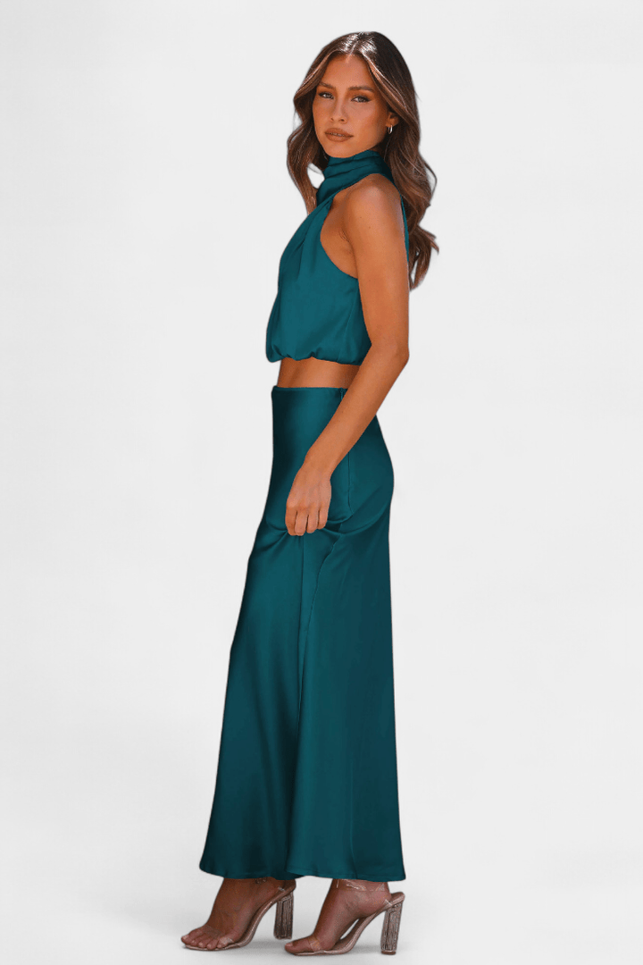 Hanna | Asymmetric Top & Skirt Set