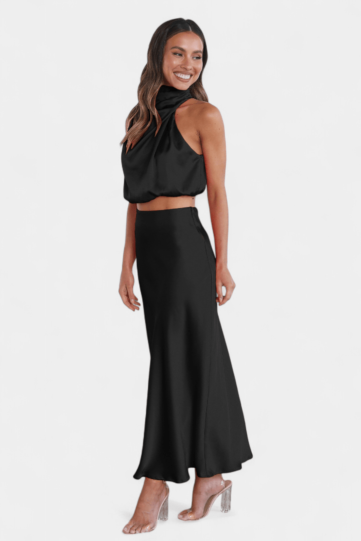 Hanna | Asymmetric Top & Skirt Set