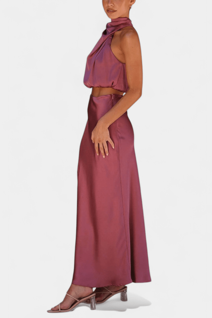 Hanna | Asymmetric Top & Skirt Set