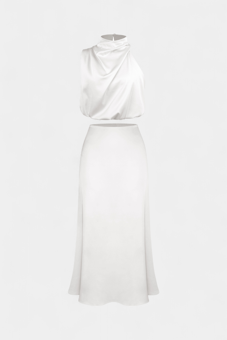 Hanna | Asymmetric Top & Skirt Set