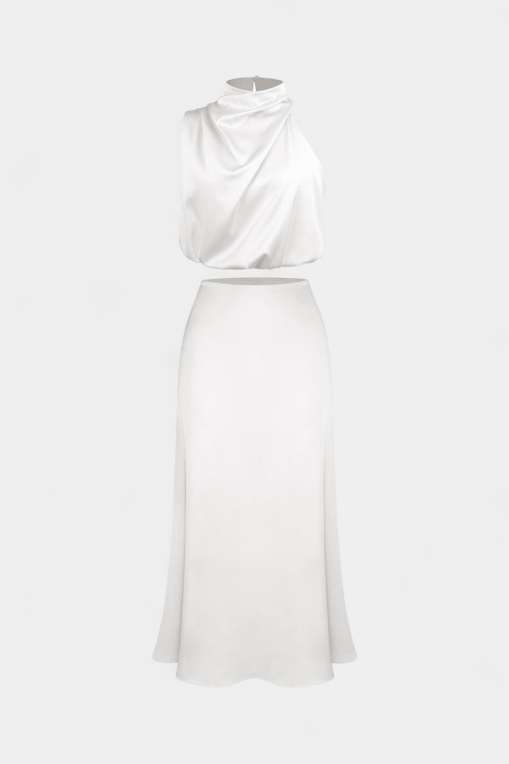 Hanna | Asymmetric Top & Skirt Set
