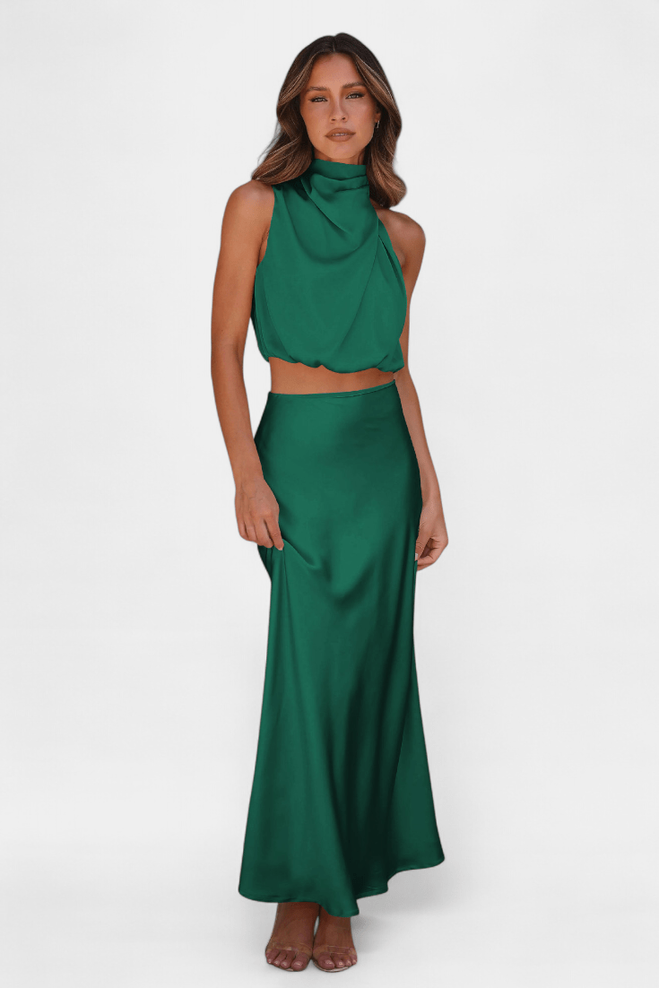 Hanna | Asymmetric Top & Skirt Set