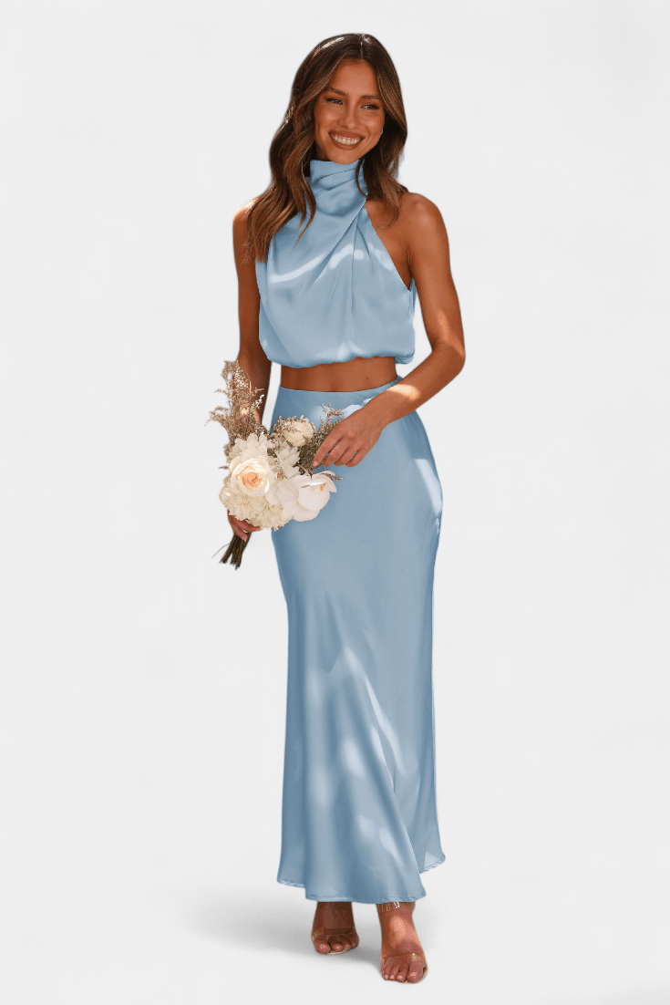 Hanna | Asymmetric Top & Skirt Set