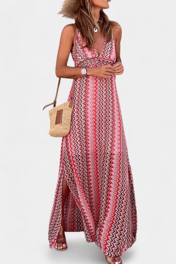 Jeni | Tribal Boho Halter Dress