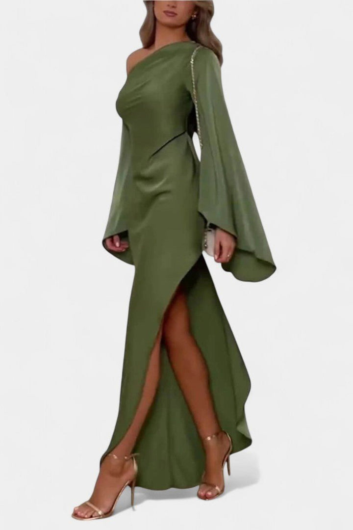 Keisha | One-Shoulder Asymmetrical Maxi Dress