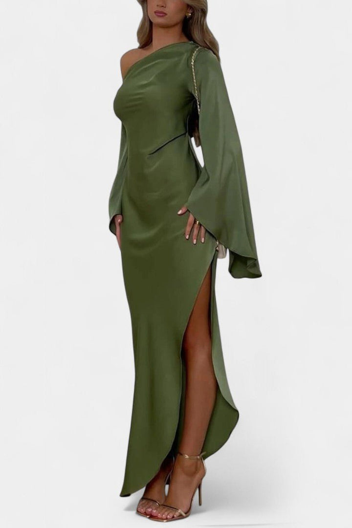 Keisha | One-Shoulder Asymmetrical Maxi Dress