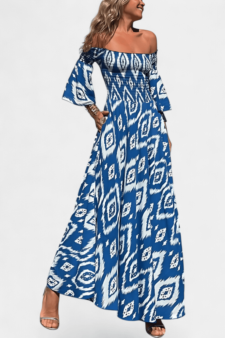 Mar | Off-Shoulder Floral Maxi Dress