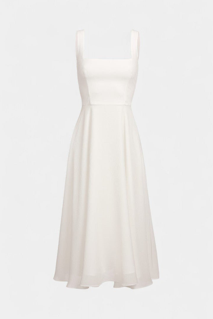 Mary | Sleeveless Fit and Flare A-Line Midi Dress