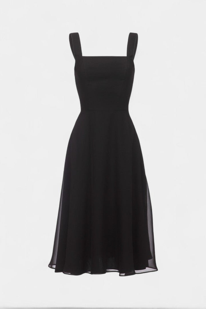Mary | Sleeveless Fit and Flare A-Line Midi Dress