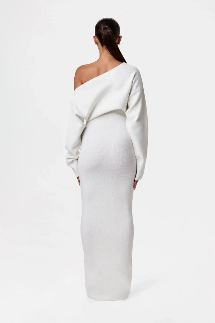 Mila | Off-Shoulder Knit Sweater Dress