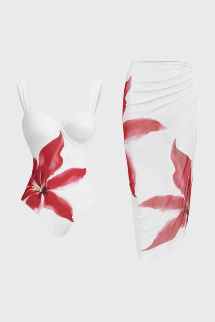 Sarah Floral Two-Piece Swim Set
