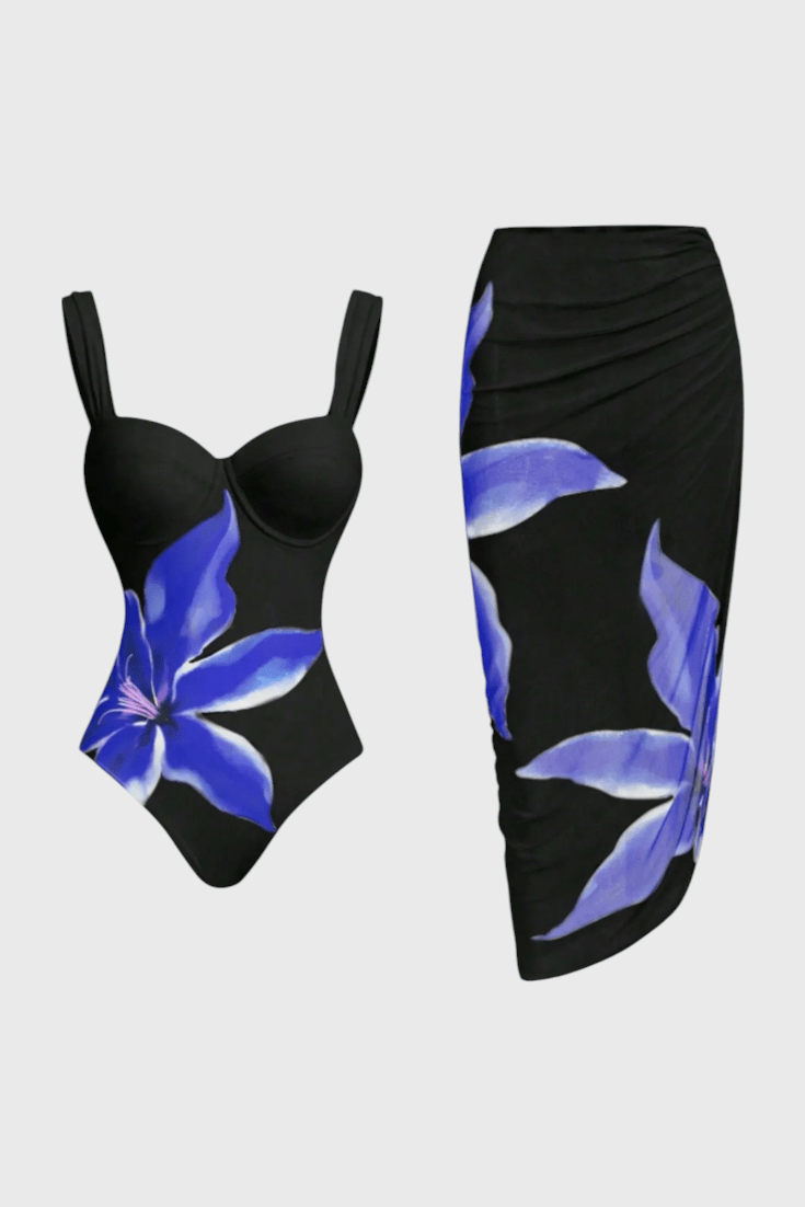 Sarah Floral Two-Piece Swim Set