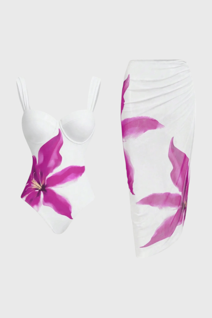 Sarah Floral Two-Piece Swim Set