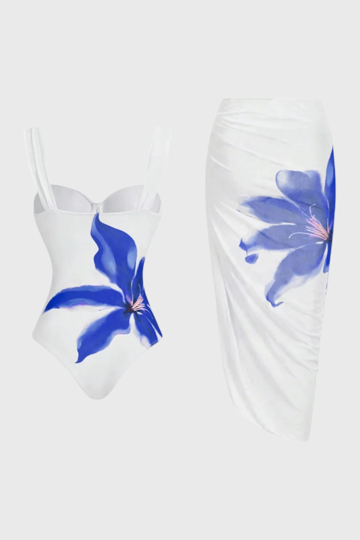 Sarah Floral Two-Piece Swim Set