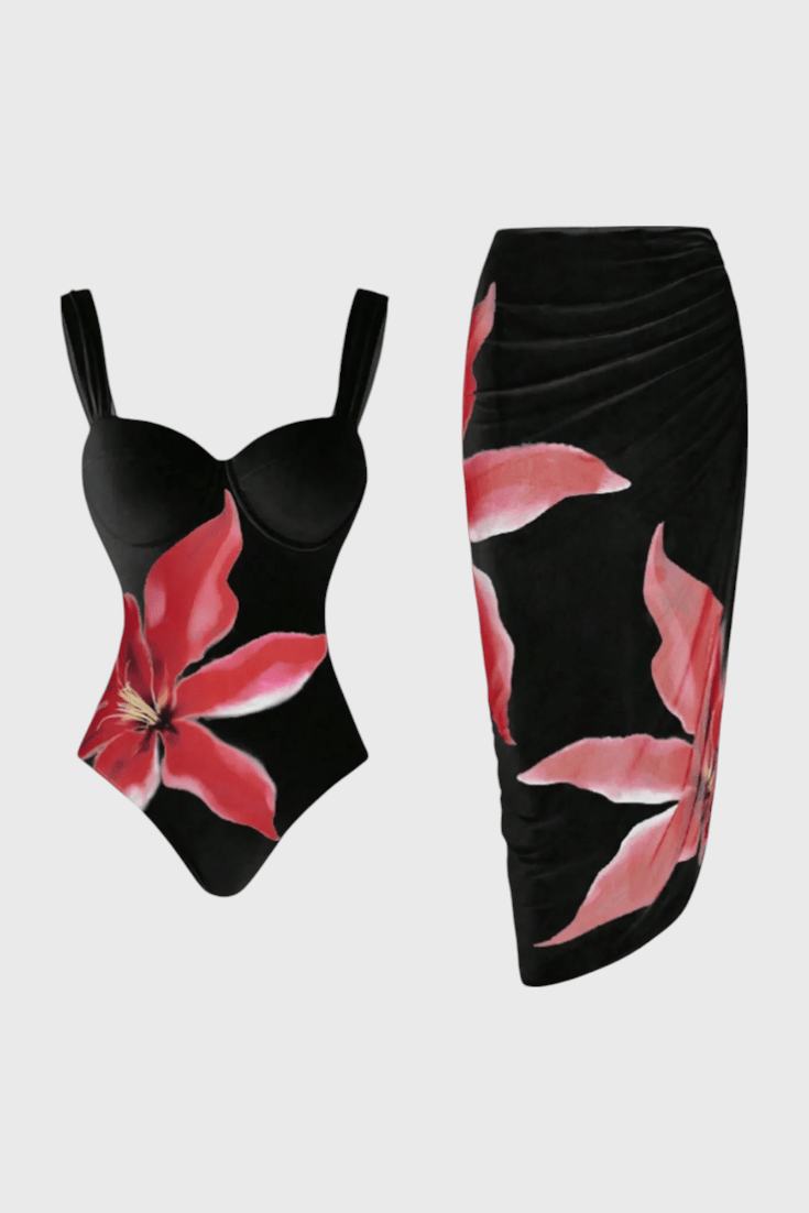 Sarah Floral Two-Piece Swim Set