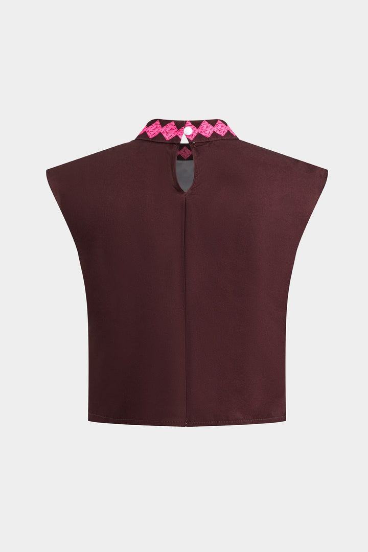 Sloan | Coconut Palm Cut-Out Button Top & Skirt Set