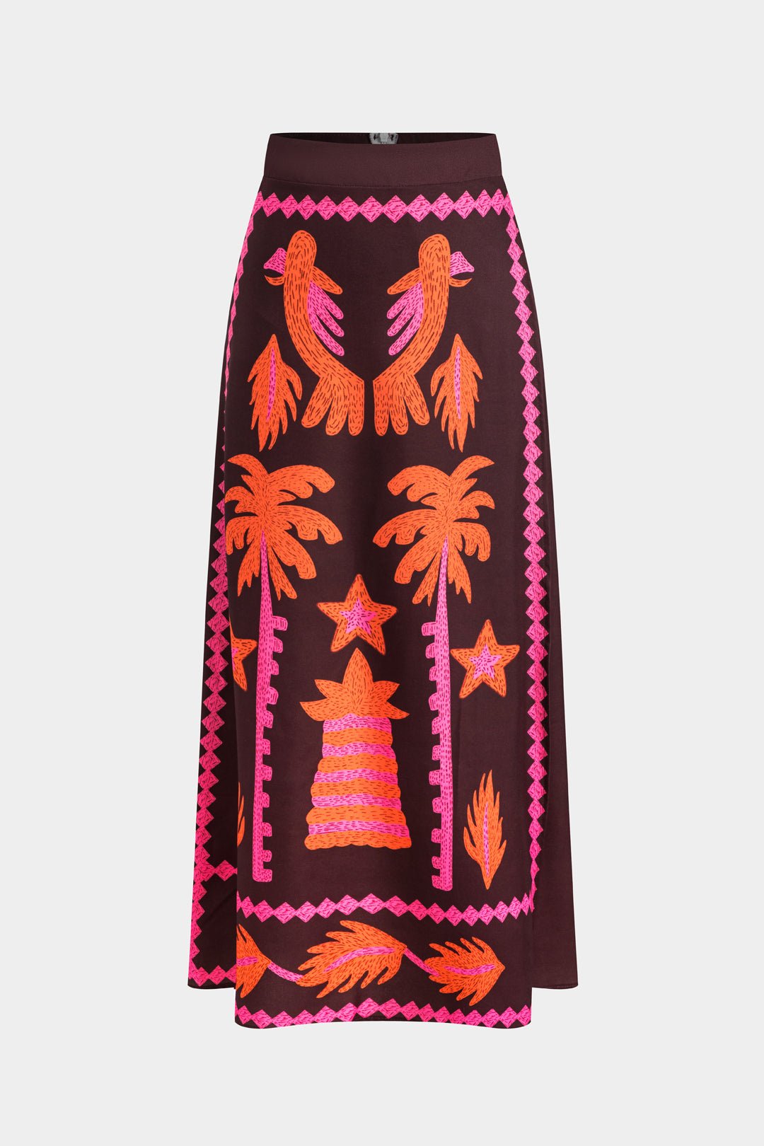 Sloan | Coconut Palm Cut-Out Button Top & Skirt Set