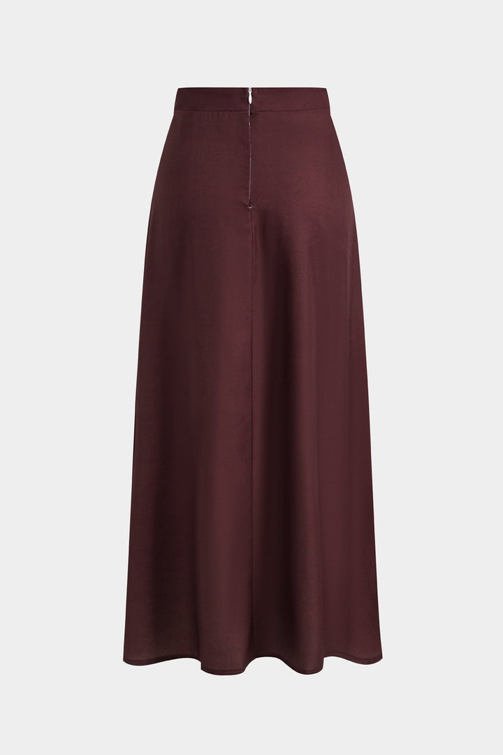 Sloan | Coconut Palm Cut-Out Button Top & Skirt Set
