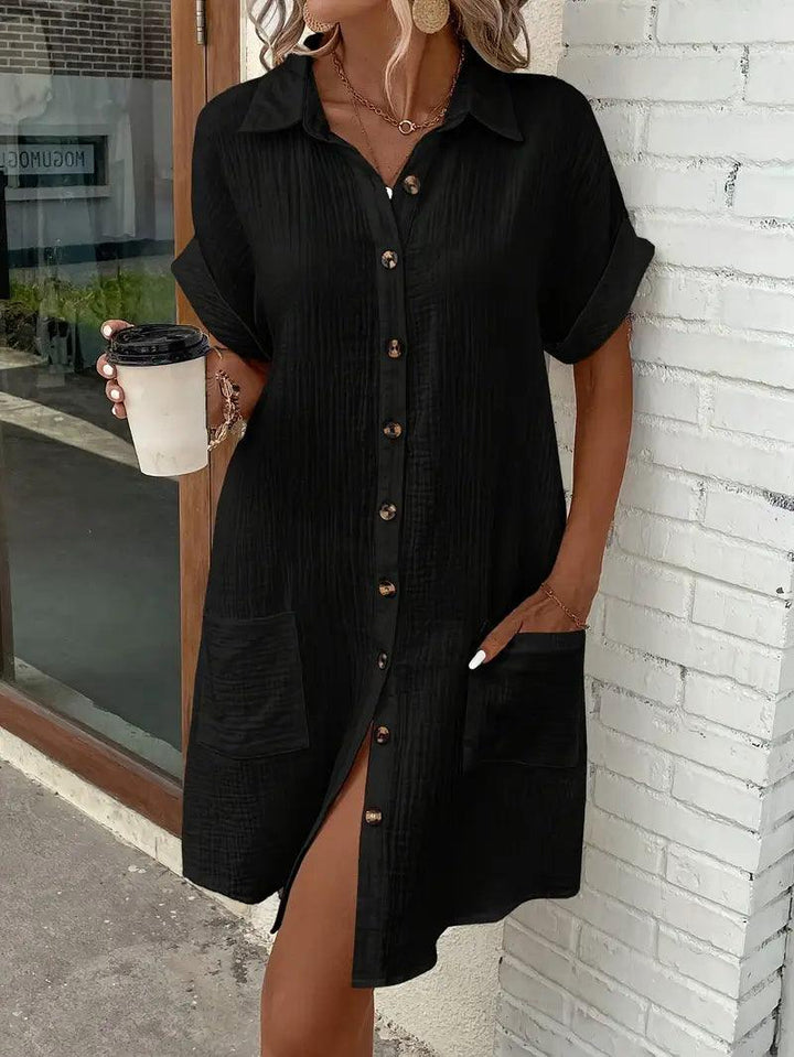 The Timeless V-Neck Blouse Dress