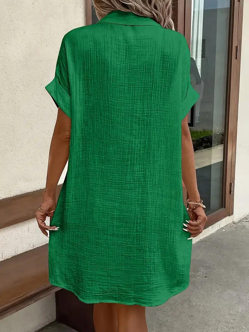 The Timeless V-Neck Blouse Dress
