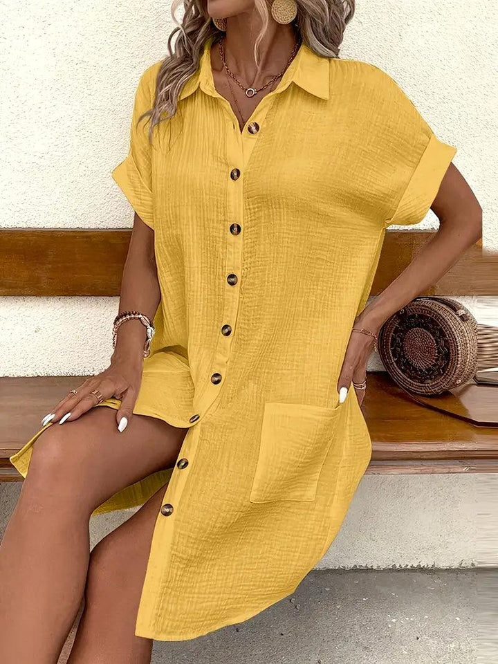 The Timeless V-Neck Blouse Dress