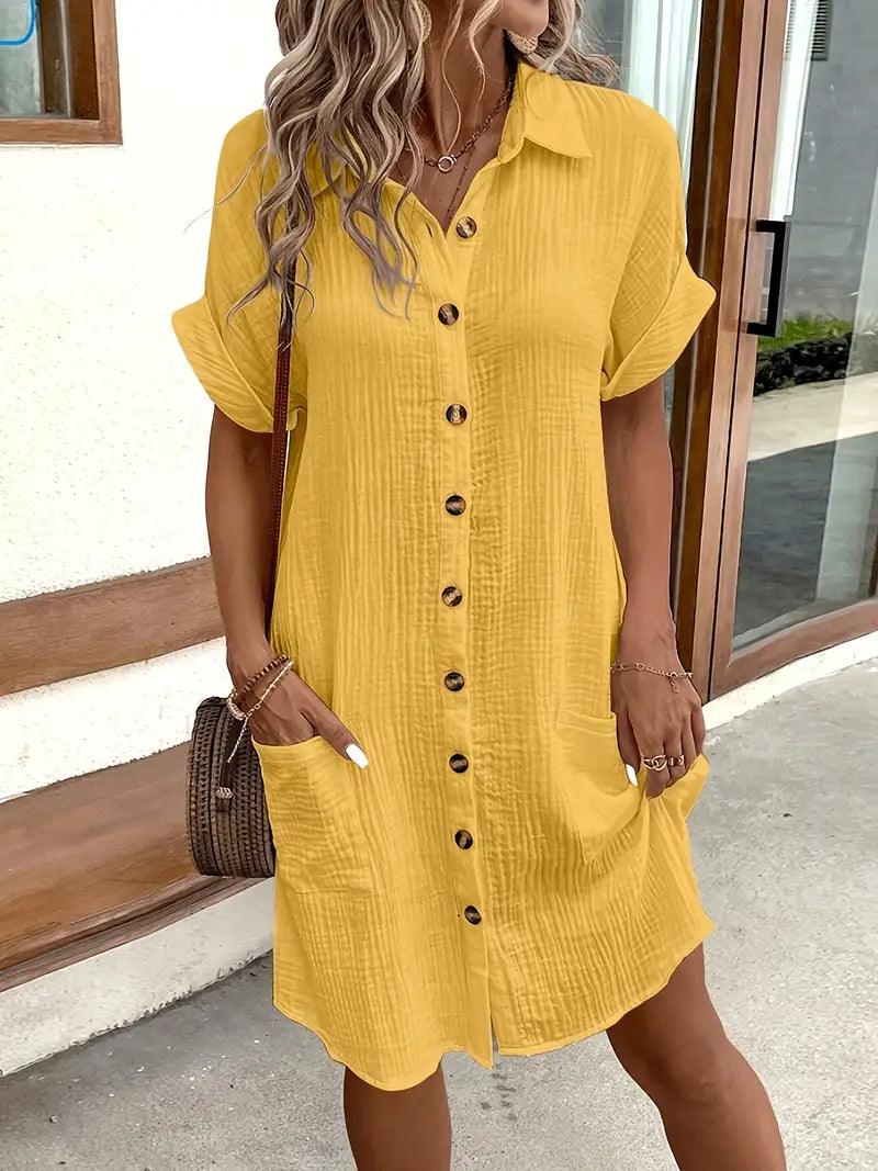 The Timeless V-Neck Blouse Dress