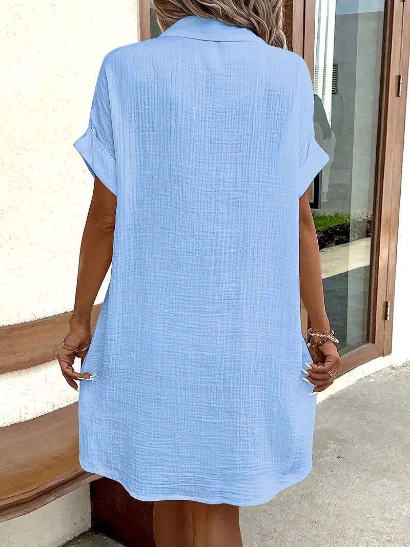 The Timeless V-Neck Blouse Dress