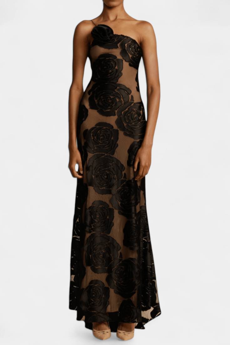 Vlada |Velvet Floral Gown