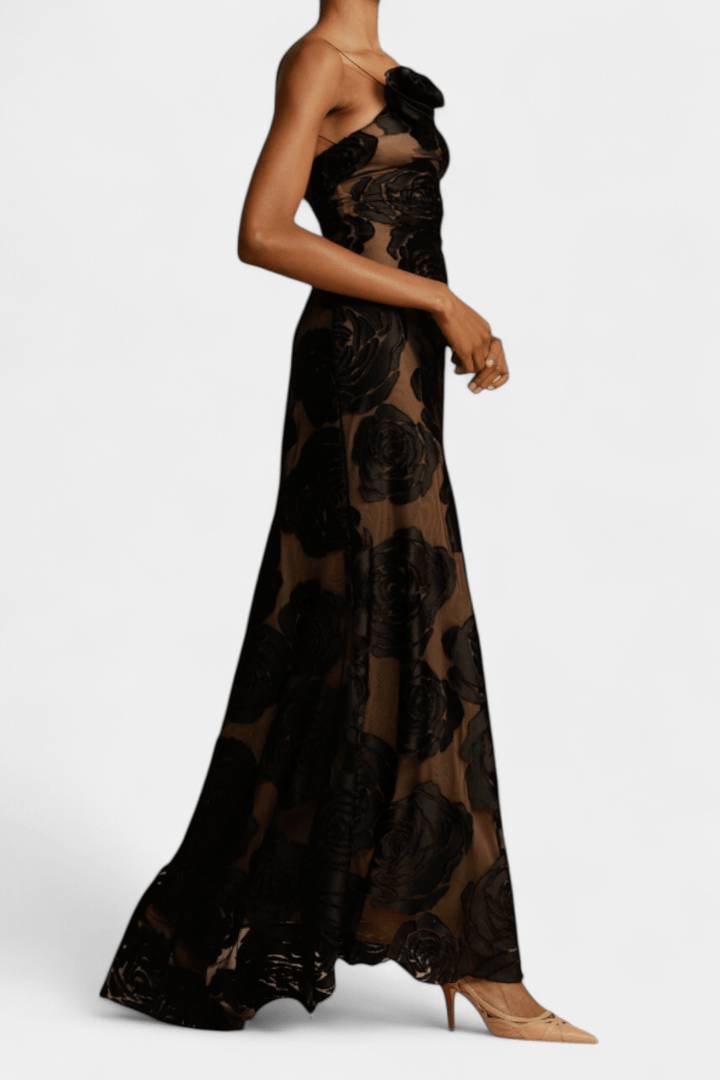 Vlada |Velvet Floral Gown