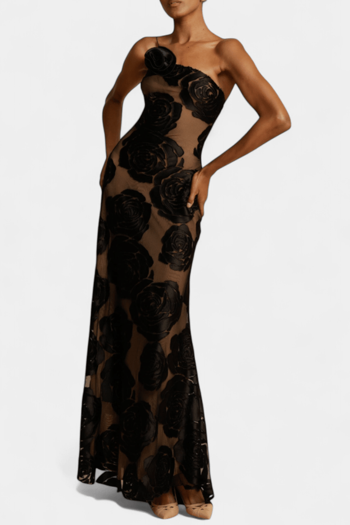 Vlada |Velvet Floral Gown