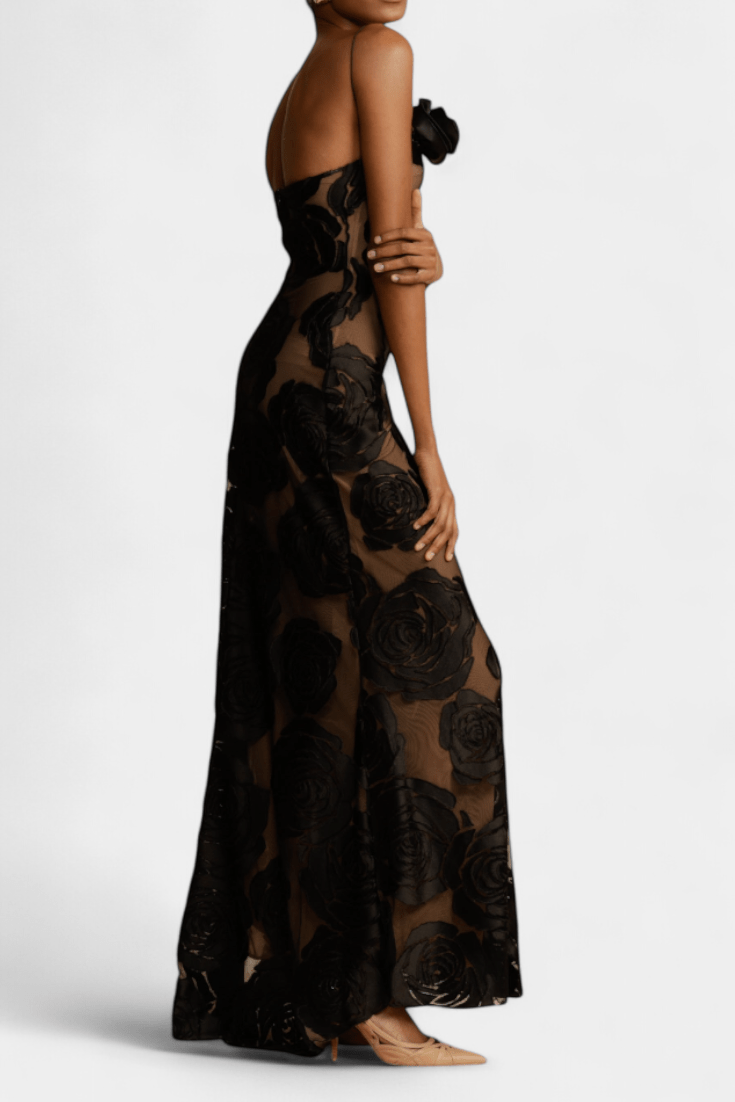 Vlada |Velvet Floral Gown